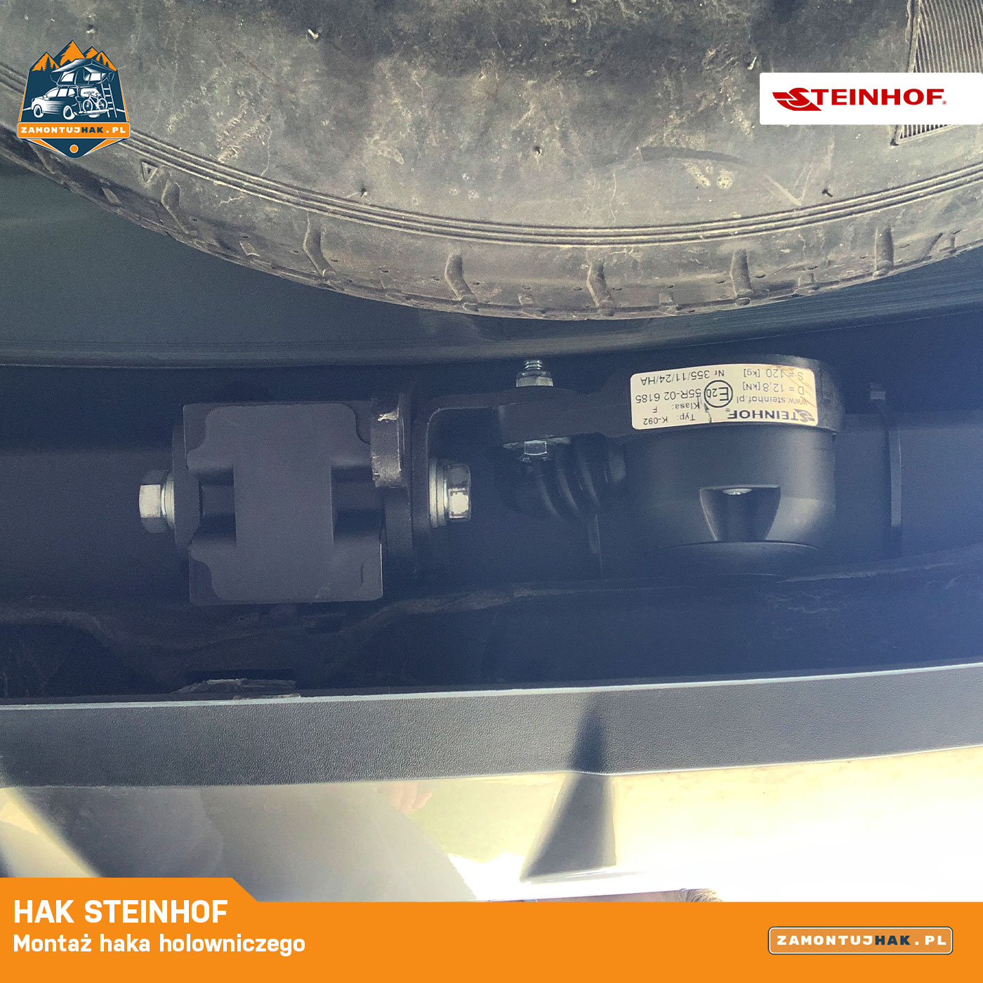 Montaż haka w Kia Sorento - hak holowniczy Steinhof